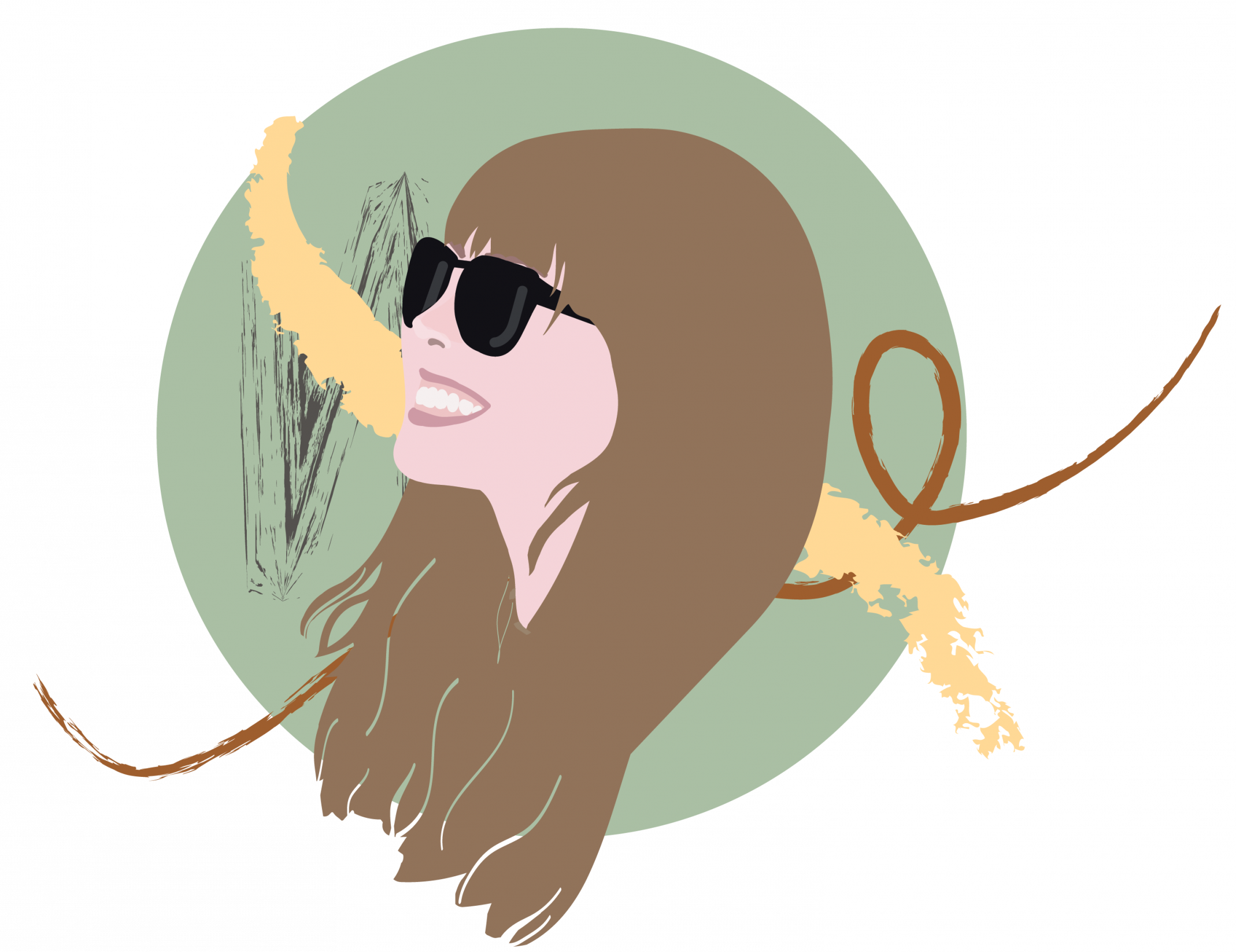 Liv a little Vector Self Portrait